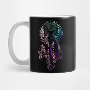 Deer Revealed in Dream Catcher, Deep Ocean Shadows Mug